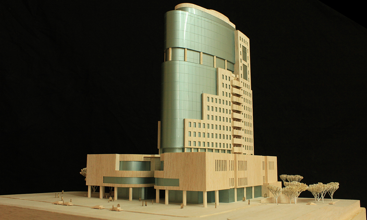 Perm Plaza Ofis Binası Mimari maket, Maket Ankara, Maket Atölyesi Ankara.